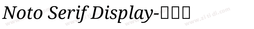 Noto Serif Display字体转换